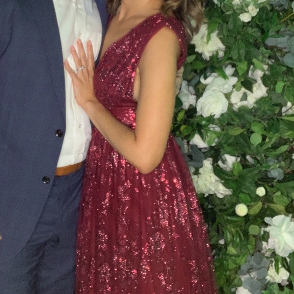 Baltic born glitter sequin gown - Picture 2 of 3